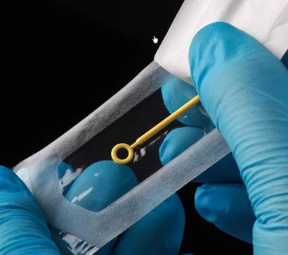 Петля микробиологическая 1 мкл, полипропилен, округлый кончик, синяя, стерильная, индивидуально упакованная, в работе