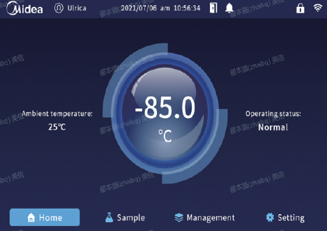 Дисплей морозильника до -86 °С, 458 л, сенсорный экран, MD-86L458T, Midea