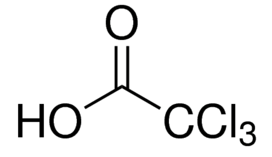 Трихлоруксусная кислота формула. Трихлоруксусная кислота структурная формула. 2,2,2 Трихлоруксусная кислота. Трихлоруксусная кислота формула химическая.