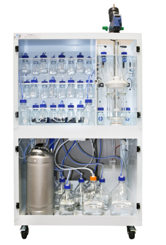 Синтезатор пептидов, более 130 аминокислотных остатков, 6 пептидов параллельно, объем сосуда 20-100 мл, CS136M