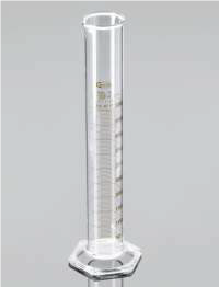 Цилиндр мерный, класс А, 2000,0 мл, ц.д. 20,0 мл, БС, градуировка, шестиугольное основание, с сертификатом идивид. работы, 1 шт./уп., Glasscolab, Индия