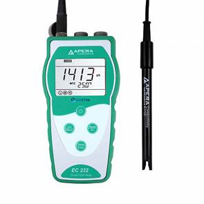 Кондуктометр портативный, 0-200 мСм/см, датчик 2301T-S, EC232, Apera Instruments