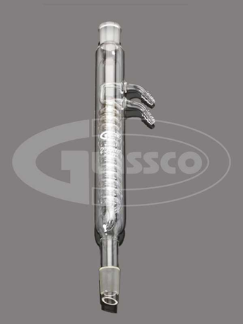 Холодильник спиральный (холодильник  Димрота), L 300 мм, керн 24/29, муфта 24/29, Glassco