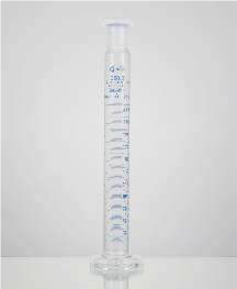 Цилиндр мерный, класс А, 2000,0 мл, ц.д. 20,0 мл, шлиф 45/40, БС, градуировка, шестиугольное основание, соответствует стандарту DIN EN ISO 4788, с сертификатом идивид. работы, пробка полиэтиленовая, 1 шт./уп., Glasscolab, Индия