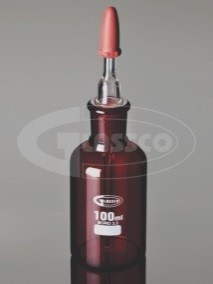 Капельница дозирующая 120 мл, темное стекло, шлиф 19/26, 10 шт./уп., Glassco