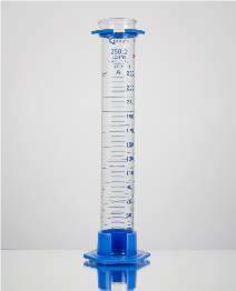 Цилиндр мерный, класс А, 2000,0 мл, ц.д. 20,0 мл, БС, градуировка, шестиугольное основание, защитное кольцо, 1 шт./уп., Glasscolab, Индия