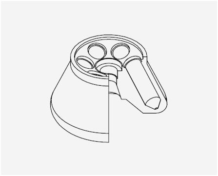 Ротор угловой, 8000/15000 об/мин, 6511/22891 g, 6×50 мл, конические, с крышкой, A50c-6, для центрифуг Combi 508/R515, Hanil