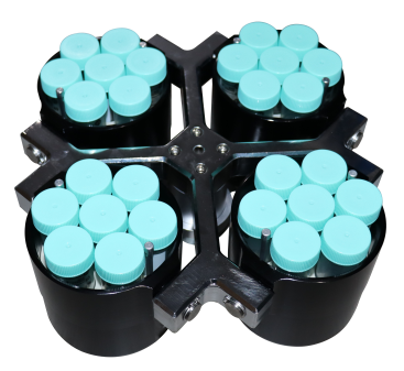 Адаптер для пробирок 50 мл конические, на 5 мест каждый, максимально 28×50 мл в роторе 4×750 мл, 4 шт., Shuke, Китай