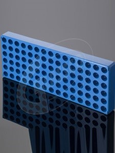 Штатив для сцинтилляционных виал 8 мл, 90 мест, полипропилен, 2 шт./уп., Glassco