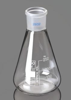 Колба Эрленмейера 500 мл, стекло, до 500 °С, шлиф 24/29, 10 шт/уп.
