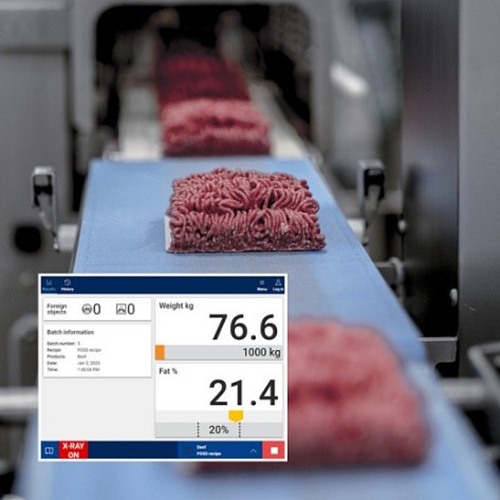 Рис. 4. Анализатор сырого мясного фарша поточный рентгеновский MeatMaster Flex, Foss Анализаторы, используемые в целях стандартизации партий мясной продукции.