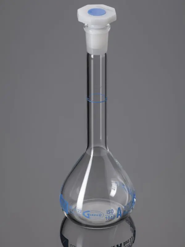 Мерные колбы Glassco класса A изготовлены из термостойкого стекла BORO 3.3 ASTM E 438 TYPE 1 CLASS A, соответствующего стандарту ISO 1042.