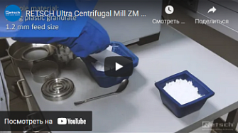 Криогенное измельчение с сухим льдом в ZM 200, Retsch, англ., 2021 г.