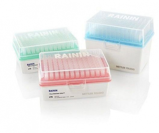 Наконечники до 20 мкл (от 0,1 мкл), стерильные, апирогенные, с фильтром, Low Retention, универсальные, RT, 96 шт./штатив, 10 штат./уп.