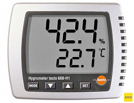 Термогигрометр, -10...+70°C, т.р. -40...+70°C, 0,1°C, 2...98%, 608-H2