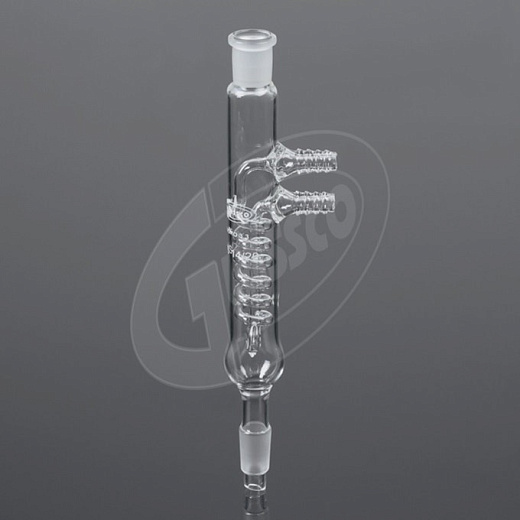 Холодильник-дефлегматор, спиральный, L 365 мм, керн 24/40, муфта 24/40, Glassco