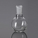 Колба круглая плоскодонная, 50 мл, d 51 мм, шлиф 24/29, Glassco