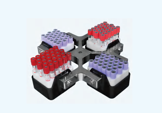 Адаптер для пробирок 2-7 мл круглое дно, на 28 мест каждый, максимально 112×2-7 мл в роторе 4×500 мл, квадратный бакет, 4 шт., Shuke, Китай