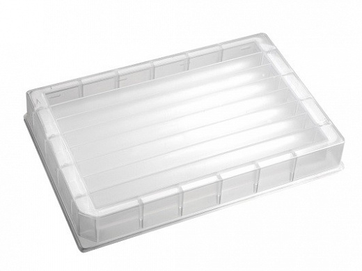 Ванночка для реагентов 8-канальная, ПС, прозрачная, Россия