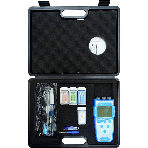 рН-метр, -2-16±0,01, портативный, электрод LabSen 823, PH241DP, серия 240, для молока, с кейсом, Apera Instruments