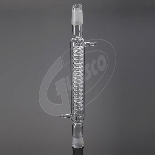 Холодильник спиральный, L 160 мм, керн 19/26, муфта 19/26, Glassco