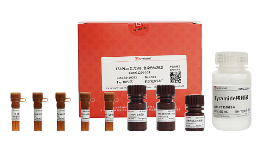 Набор для многоцветного флуоресцентного окрашивания с 5 метками и 6 цветами TSAPLus, Servicebio, Китай