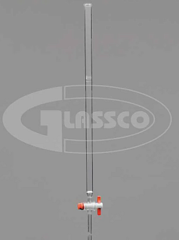 Колонки с краном ПТФЭ и фильтром Glassco без шлифа, Glassco, Индия