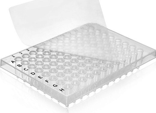 Планшеты для ПЦР, 96-лун., с юбкой, стандартный профиль, прозрачные, полипропилен, 10 шт./уп., 100 шт./кор., JetBiofill