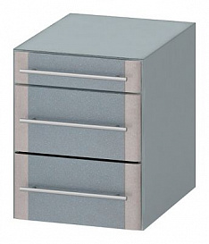 Тумба навесная ЛАБ-PRO ТЯ3 40.50.50 с 3 ящиками, ДхГхВ: 400×470×500 мм