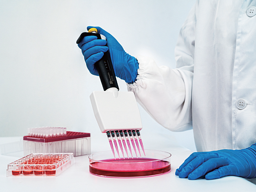 SPIP-B10 Автоматическая  пипетка 1-10 мкл, 8-канальная, Servicebio (в работе)