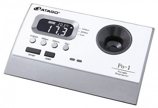 Поляриметр, -50.00…+50.00°, портативный, с калибровкой, Po-1, Atago