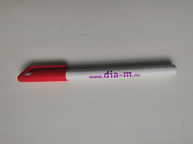 Маркер перманентный по стеклу и пластмассе, 0,7 мм, красный, Universal-Pen permanent