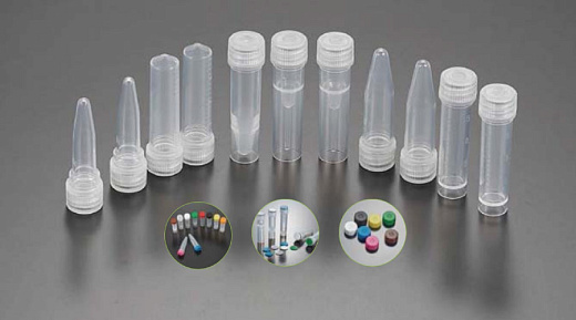 Криопробирки 0,5 мл, ПП, с юбкой, стерильные, внешняя резьба, матовое поле для маркировки, 50 шт./уп., 5000 шт./кор., Jet Biofil, Китай