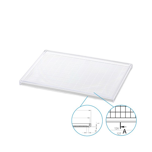 Крышка для микропланшета, прозрачная, стерильная, с разметкой лунок