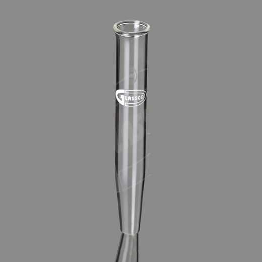 Пробирки 10 мл, 110×15 мм, стекло, конические, с ободком, без крышки, Glassco