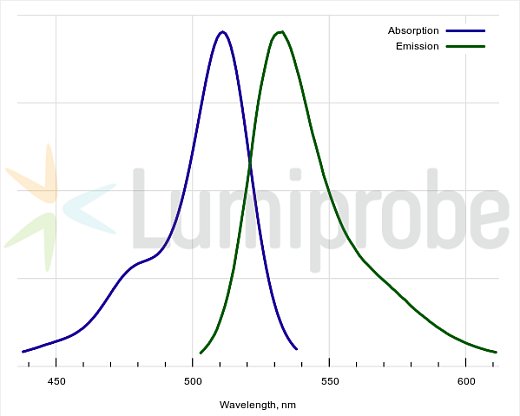 Спектры поглощения и эмиссии H2DCFDA