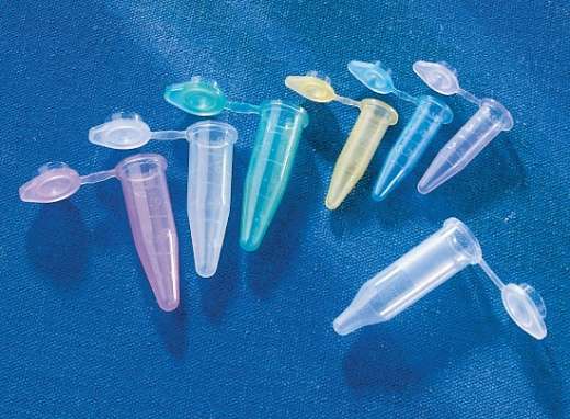 Пробирки 0,6 мл типа Эппендорф, до 17 000g, разноцветные, 200 шт./уп., 1000 шт./кор.