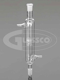 Холодильник прямой, двойной, L 200 мм, керн 24/29, муфта 24/29, Glassco