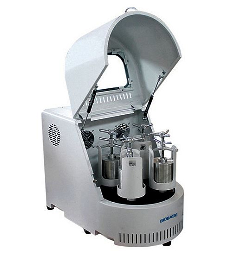 Мельница шаровая планетарная, до 335 об/мин, 4 места, вертикальная загрузка, Semi-circle Type, BKBM-V2, Biobase, Китай