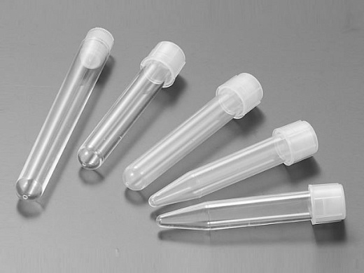 Пробирки культуральные 4 мл, конические, без крышки, не стерильные, 1000 шт./уп., Jet Biofil, Китай