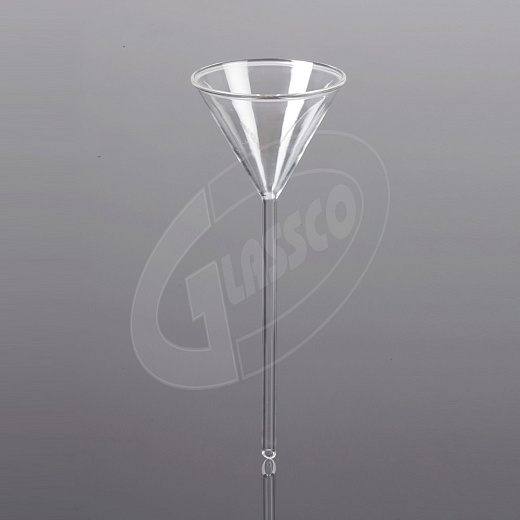 Воронка лабораторная, стекло, d 70 мм, с длинным стеблем, 6 шт./уп.