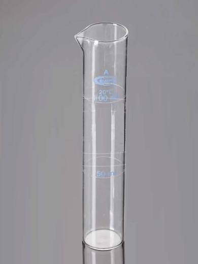 Цилиндр мерный, набор цилиндров Несслера, класс А, на 50 и 100 мл, ц.д. 0,8 мл, БС, без основания, 10 шт./уп., Glassco, Индия