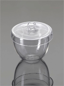 Тигель высокий, 15 мл, кварц, c крышкой, 4 шт./уп., Glassco
