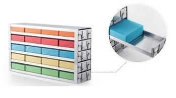 Штатив для 25 криокоробок (5×5), нерж. сталь, Midea