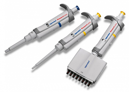 Автоматическая пипетка механическая 0,5-10 мкл, 12-канальная, Research Plus, Eppendorf