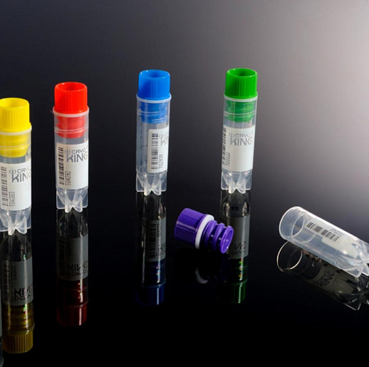 Криопробирки 2 мл, разноцветная кодировка крышек, ПП, Biologix, Китай
