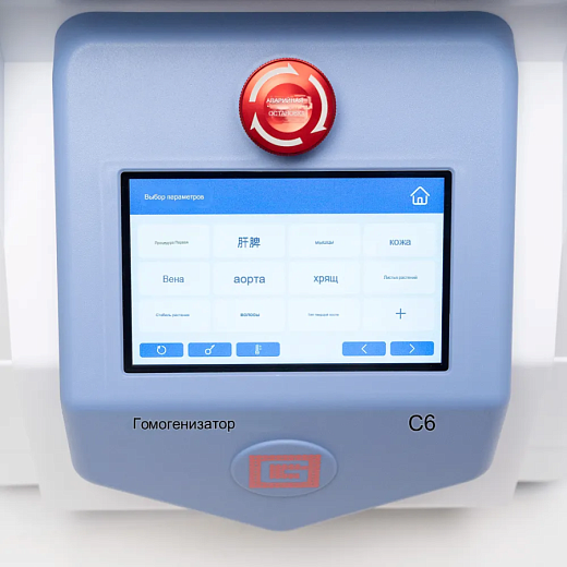 Дисплей панели управления гомогенизатора SWE-C6