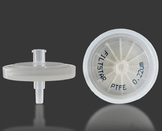 Фильтрующая насадка, d пор 0,45 мкм, d мембраны 25 мм, политетрафторэтилен (PTFE), гидрофильный