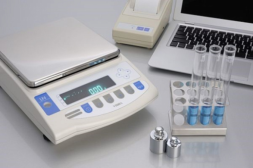 Весы лабораторные, 1200 г/0,01 г, внутреняя калибровка, с поверкой, LN-1202R, Vibra