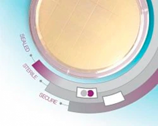 Контактные чашки Петри 55 мм, с триптон-соевый (TSA) агаром и лецитином, полисорбатом 80, тиосульфатом натрия, L-гистидином, с индикатором VPH, в тройной упаковке, Oxoid, 10 шт./уп., 10 уп./кор.